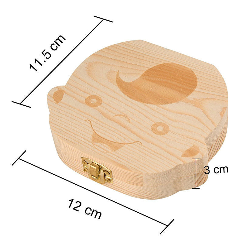 WOODEN MILK TEETH SOUVENIR SUITCASE