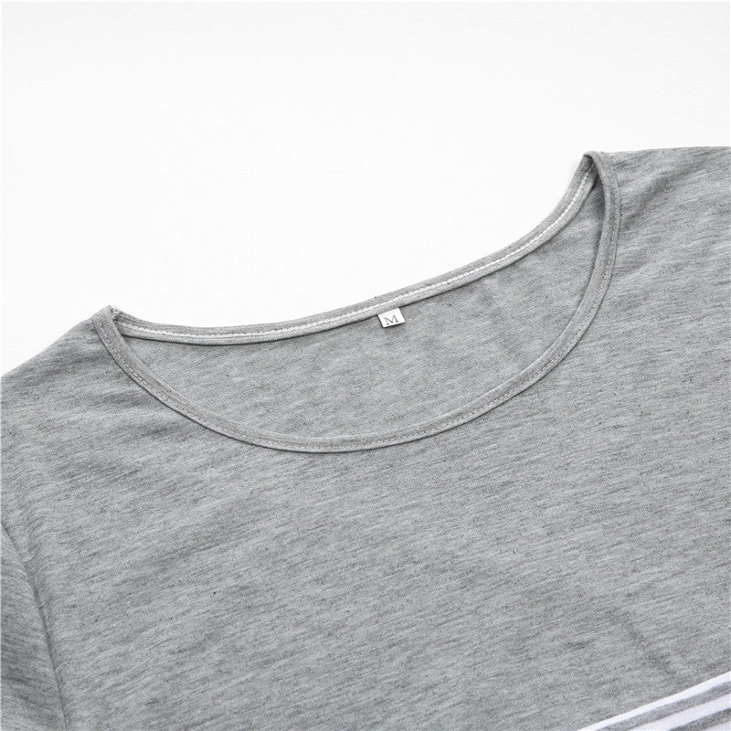 STRIPED NURSING T-SHIRT - COTTON