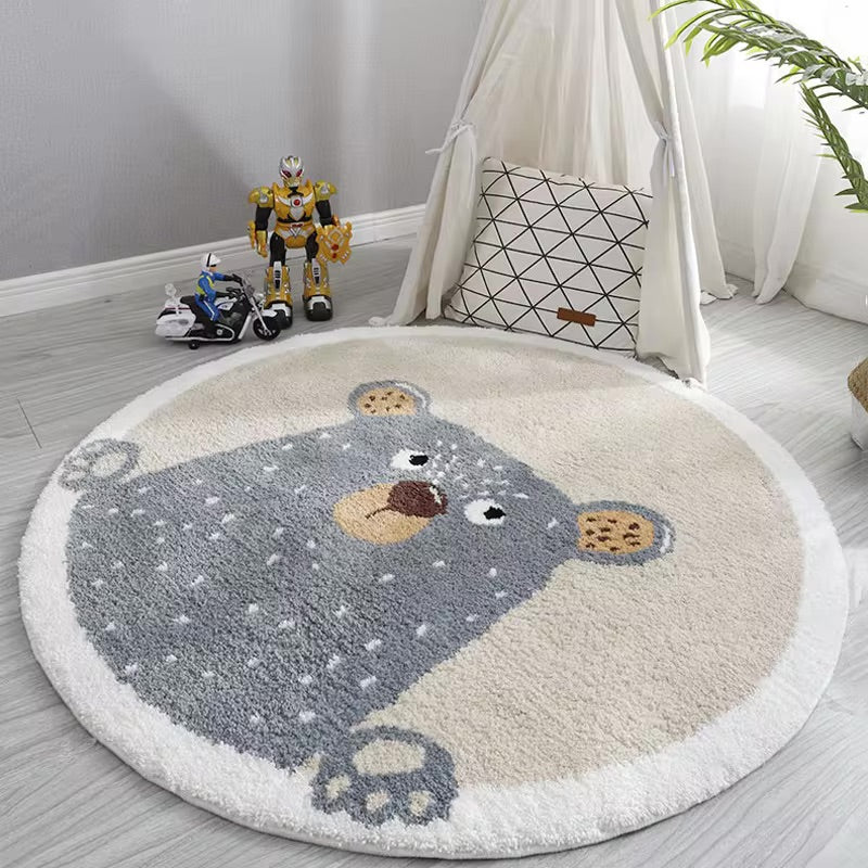 TAPIS ANIMAUX ÉVEIL ET JEU - ROND OU LONG