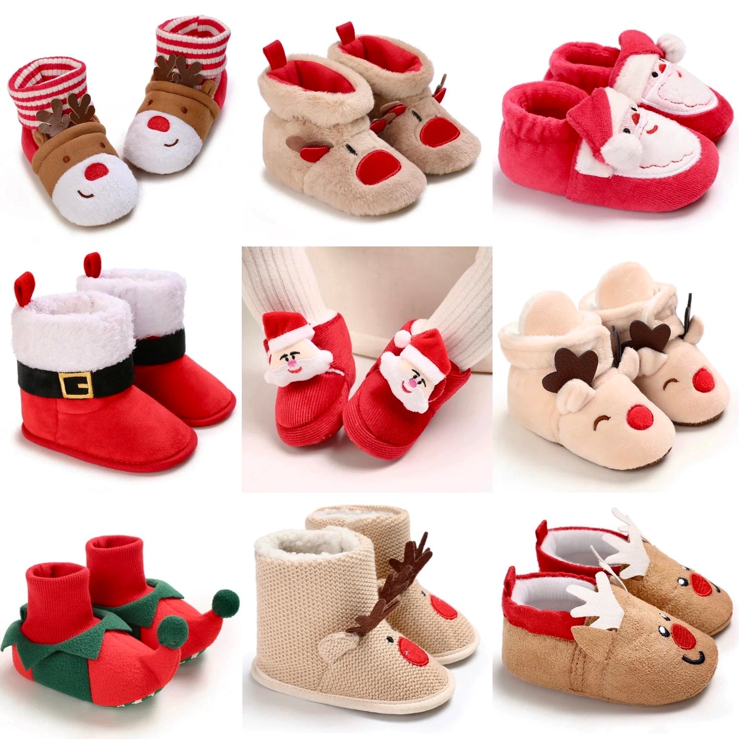 Noel Enfant Chaussons Noel Bebe CHAUSSONS NOËL HIVER BÉBÉ – La