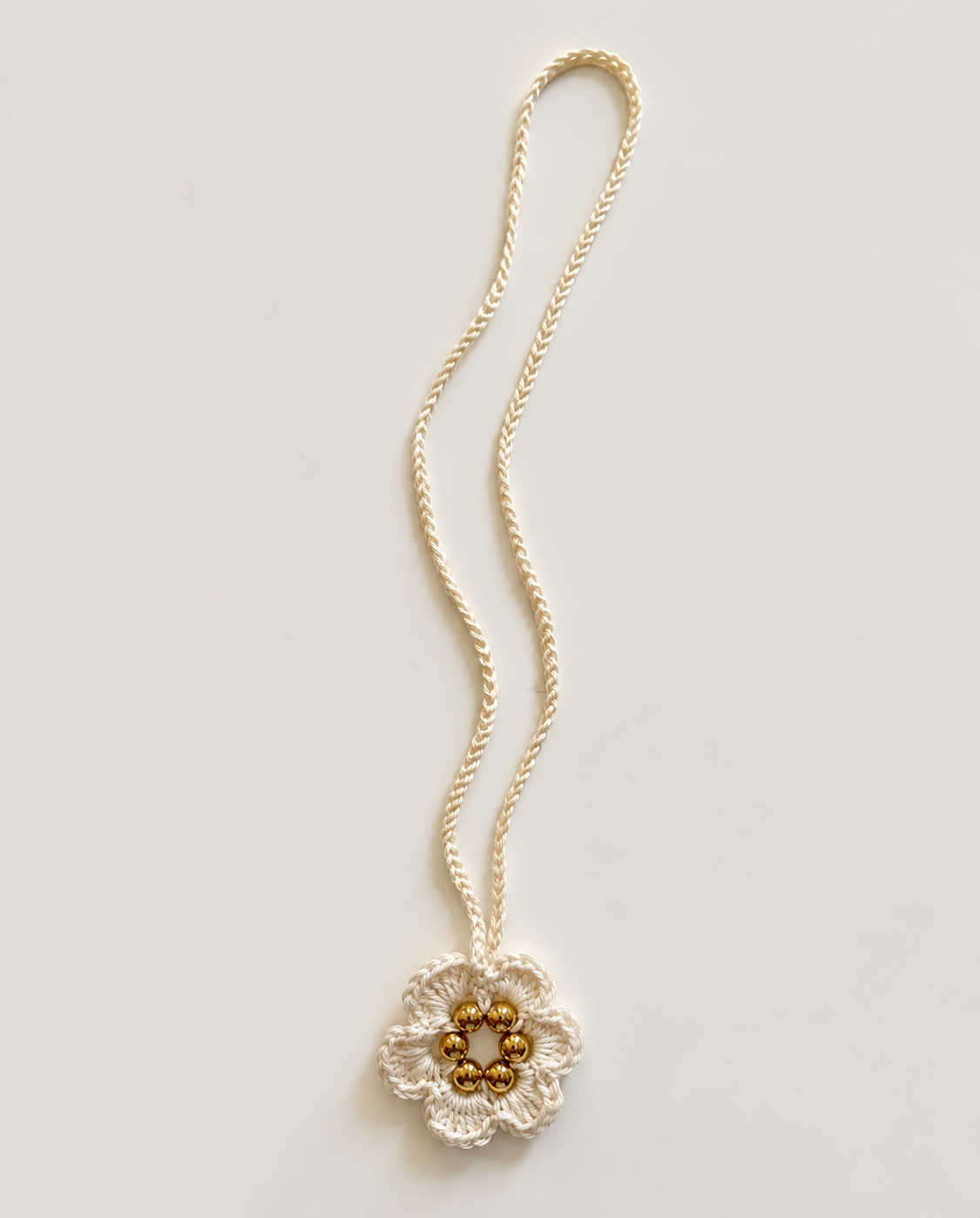 COLLIER SAUTOIR PERLE FAIT MAIN AU CROCHET