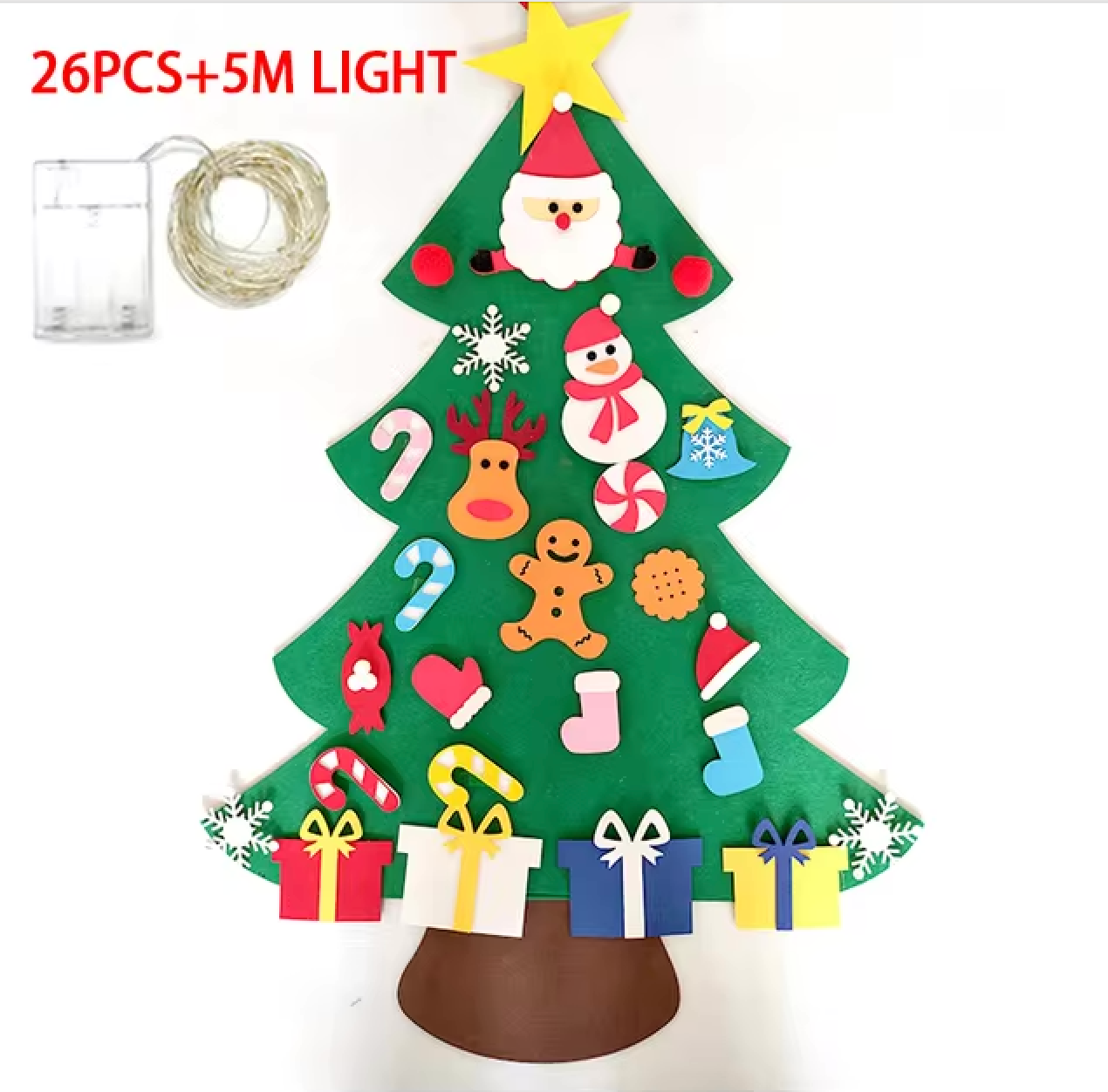 MONTESSORI CHILDREN’S FELT CHRISTMAS TREE 