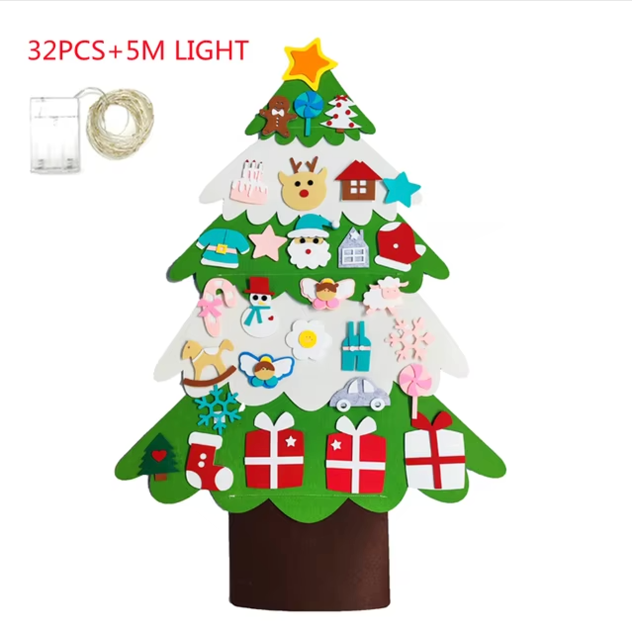 MONTESSORI CHILDREN’S FELT CHRISTMAS TREE 