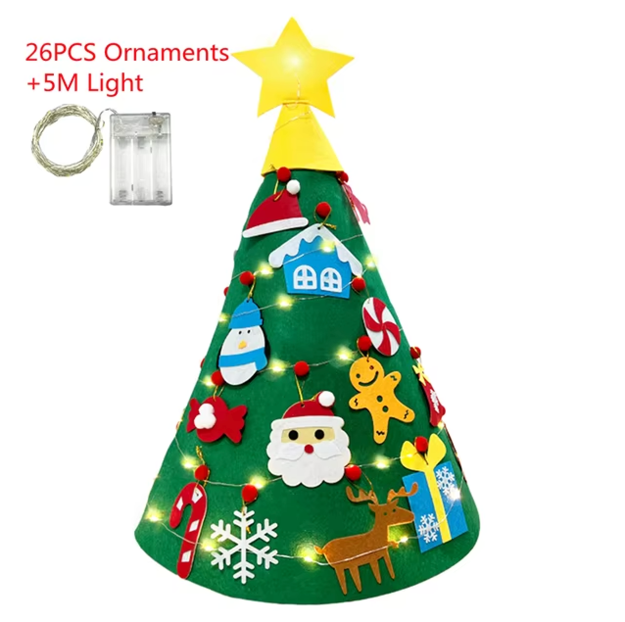 MONTESSORI CHILDREN’S FELT CHRISTMAS TREE 