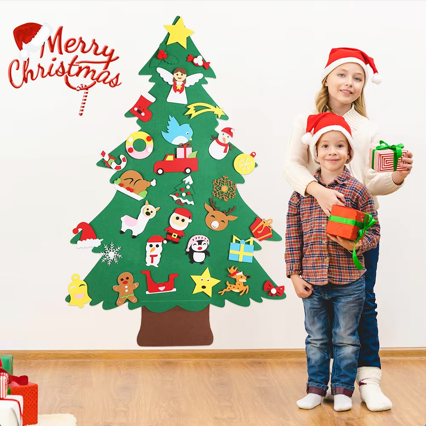 MONTESSORI CHILDREN’S FELT CHRISTMAS TREE 