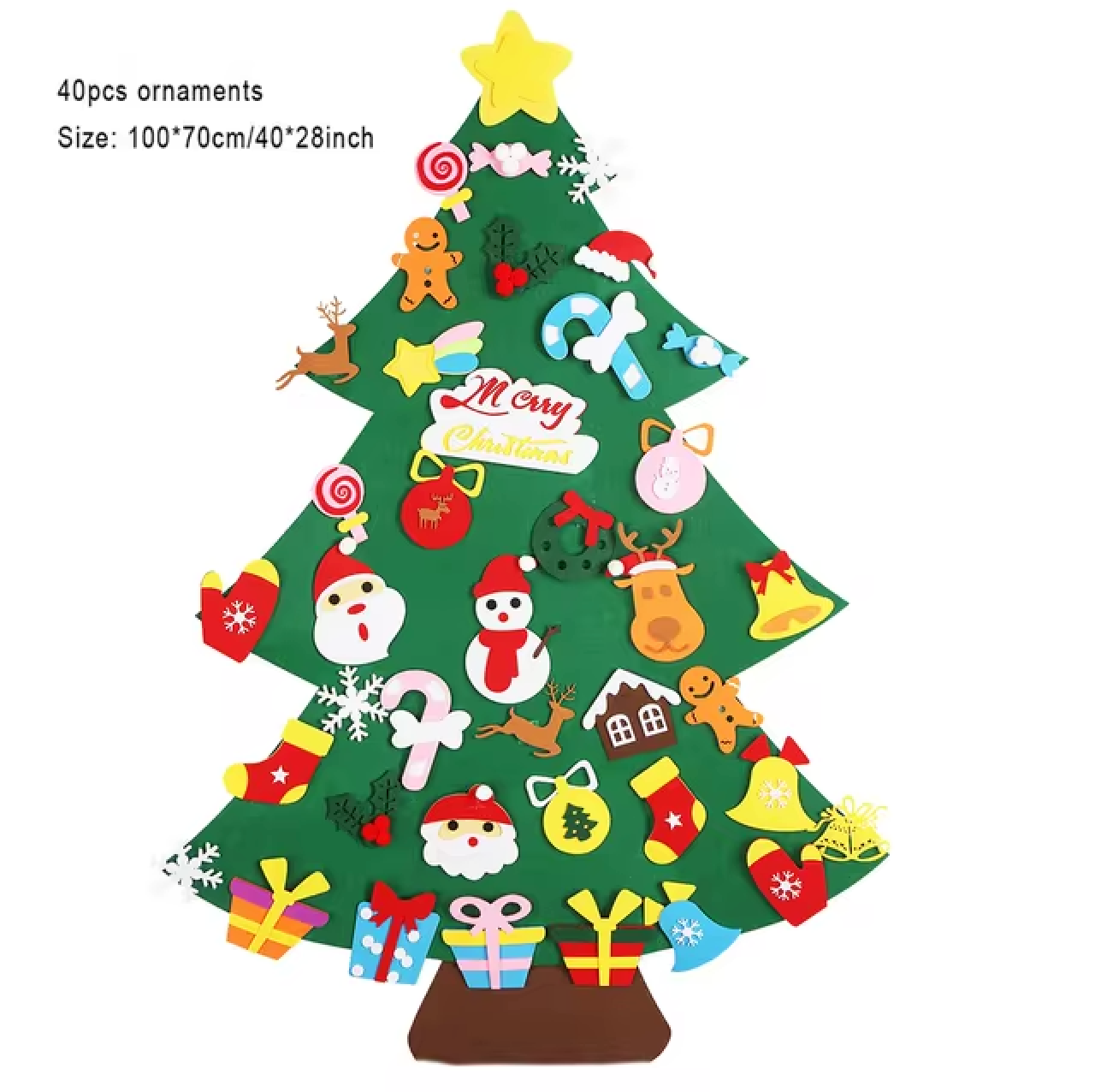 MONTESSORI CHILDREN’S FELT CHRISTMAS TREE 