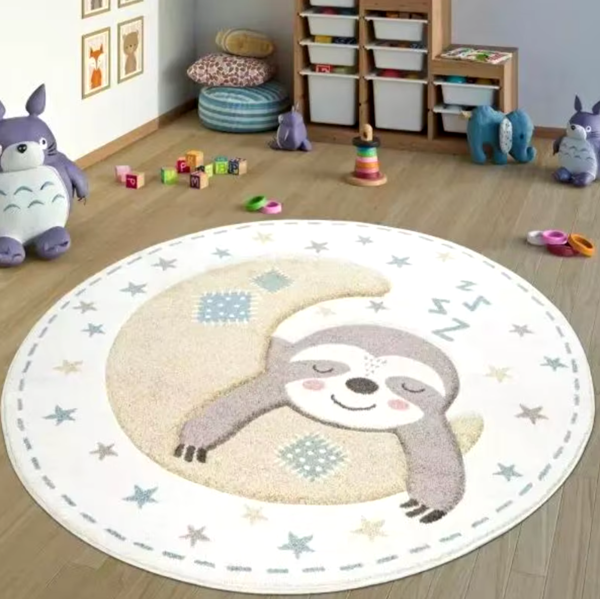 ACTIVITY AND PLAY MAT - ROUND OR LONG ANIMAL PATTERN 