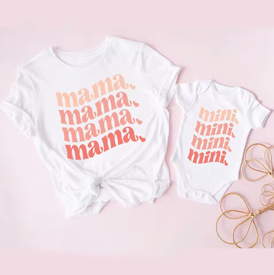 TSHIRT ENSEMBLE DUO MAMAN/FILLE