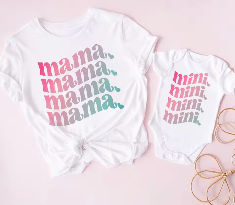 TSHIRT ENSEMBLE DUO MAMAN/FILLE