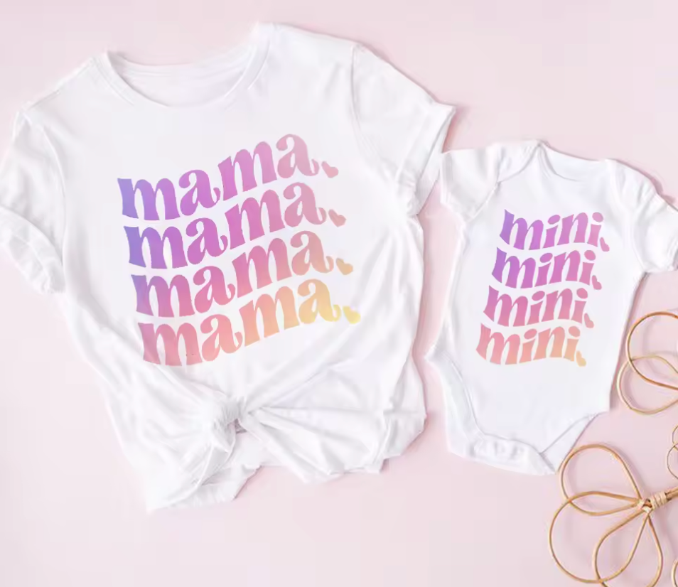 TSHIRT ENSEMBLE DUO MAMAN/FILLE