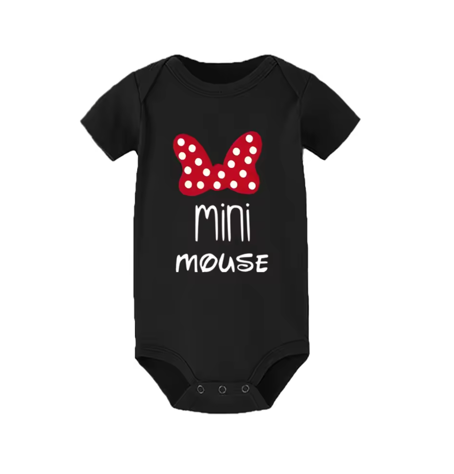 DUO COTTON TSHIRT / MAMA MOUSE - MINI MOUSE 