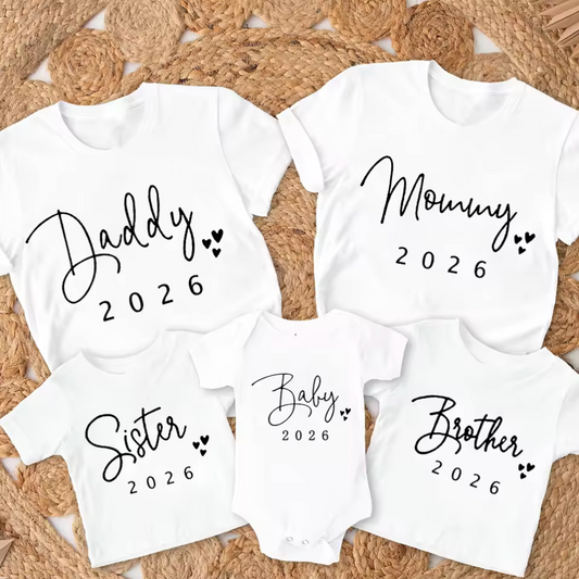 ENSEMBLE TSHIRT ASSORTI FAMILLE 2026
