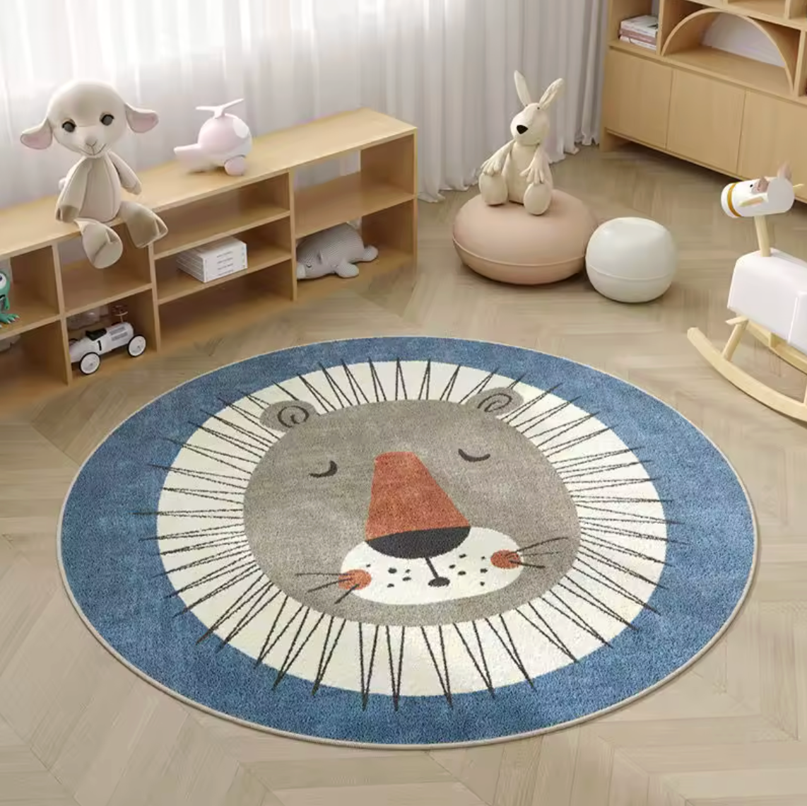 ACTIVITY AND PLAY MAT - ROUND OR LONG ANIMAL PATTERN 