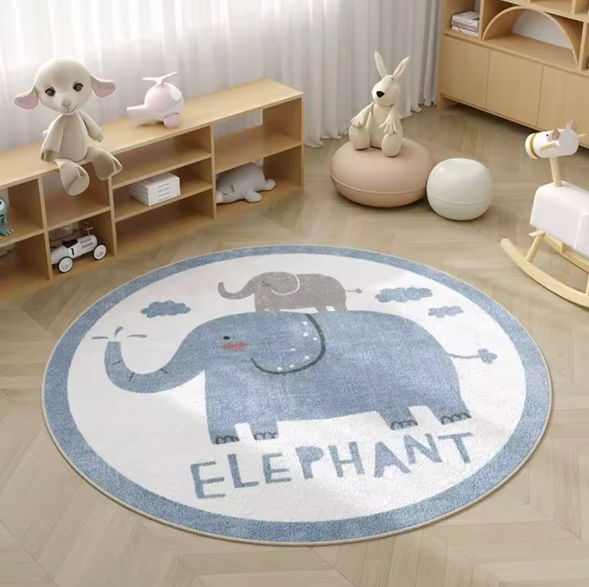 ACTIVITY AND PLAY MAT - ROUND OR LONG ANIMAL PATTERN 