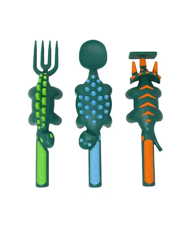 SET REPAS LUDIQUE ENFANT -  ASSIETTE + COUVERTS SANS BPA