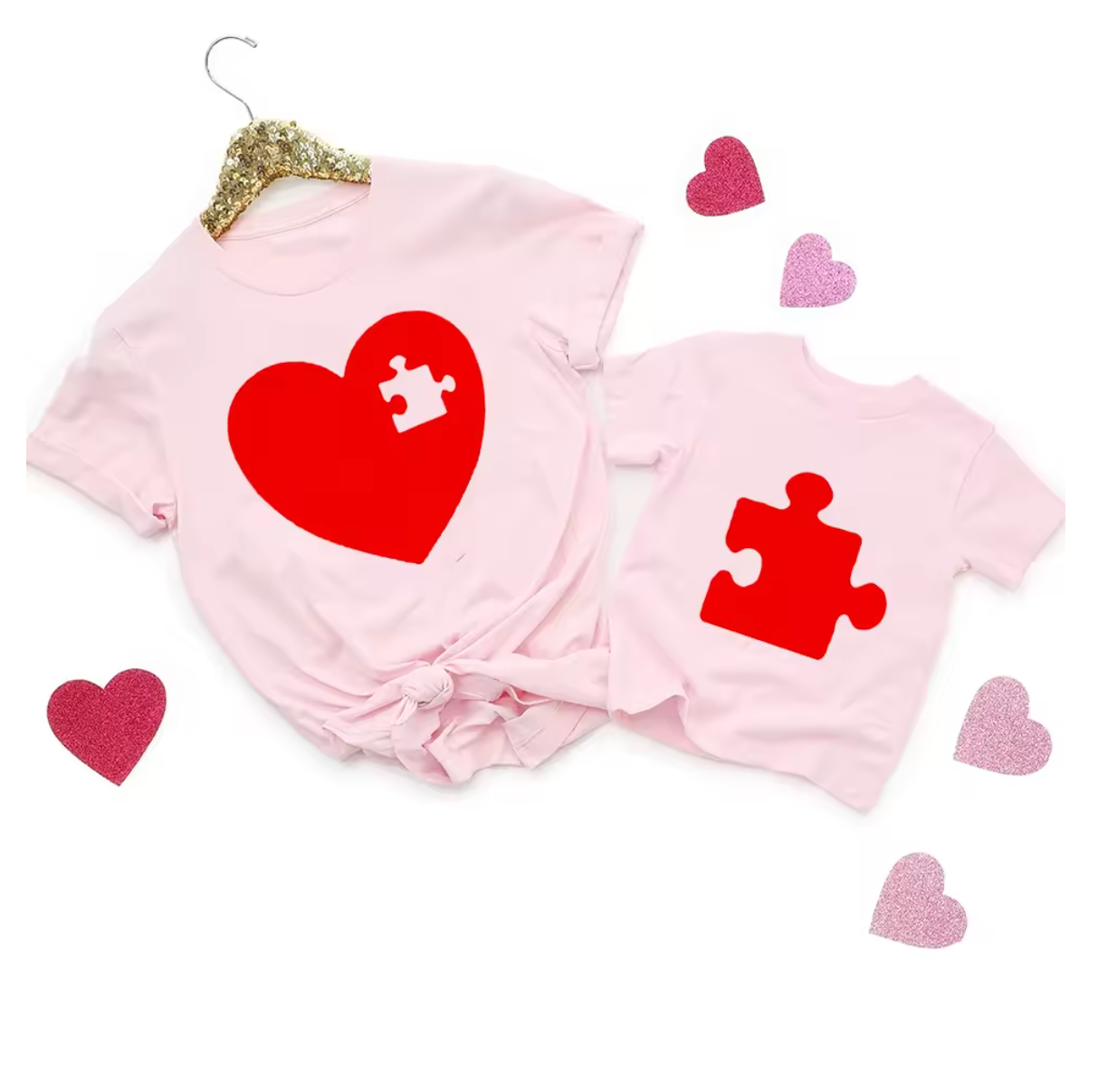 TSHIRT PUZZLE DUO PARENT ENFANT