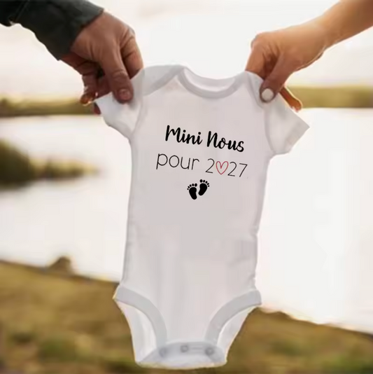 BODY ANNONCE BÉBÉ "MINI NOUS "
