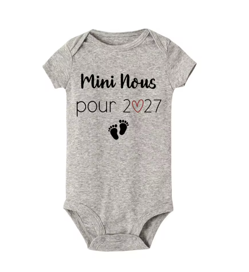BODY ANNONCE BÉBÉ "MINI NOUS "