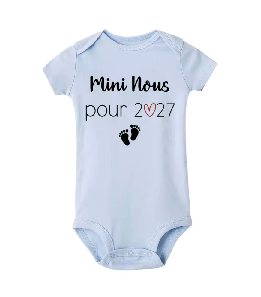 BODY ANNONCE BÉBÉ "MINI NOUS "