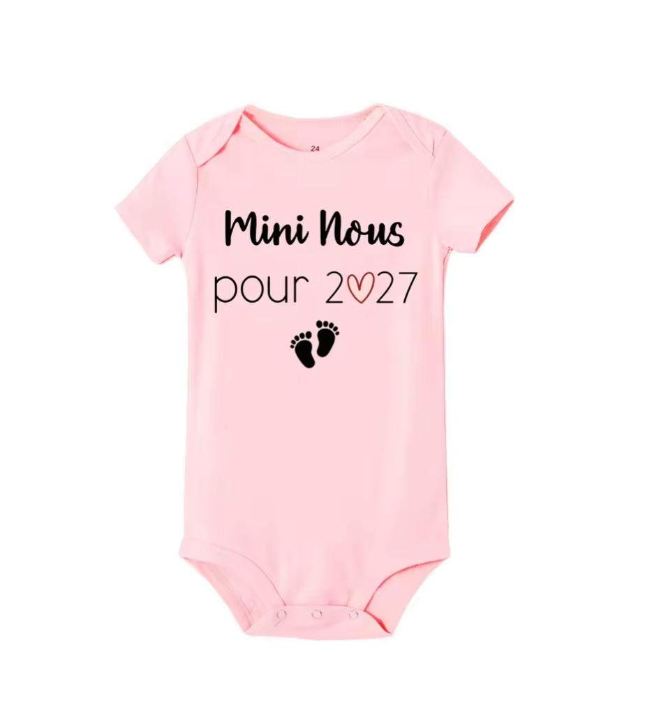 BODY ANNONCE BÉBÉ "MINI NOUS "