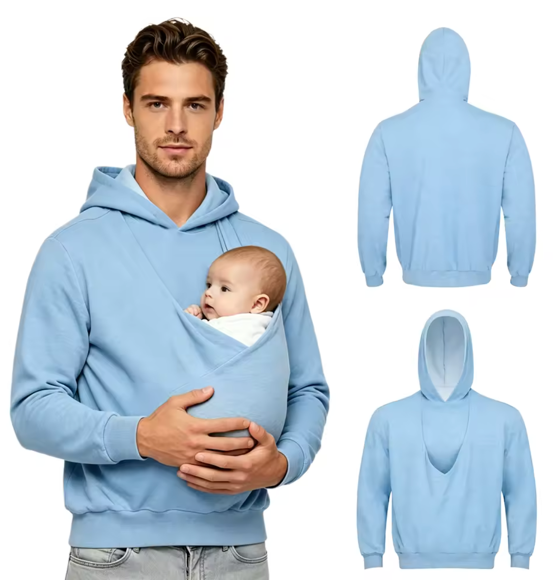 JACKET/BABY CARRY KANGAROO SWEATER 