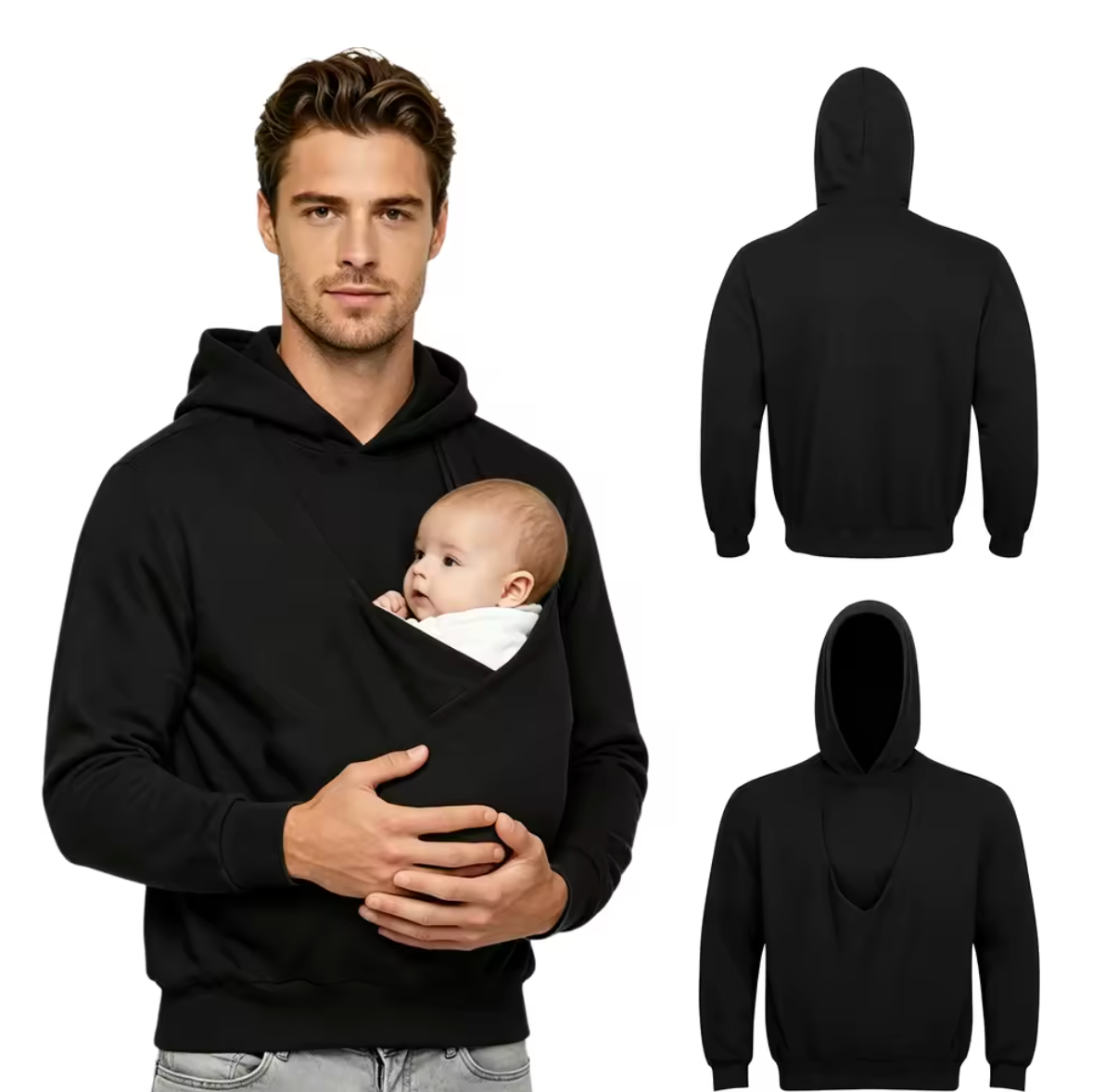 JACKET/BABY CARRY KANGAROO SWEATER 