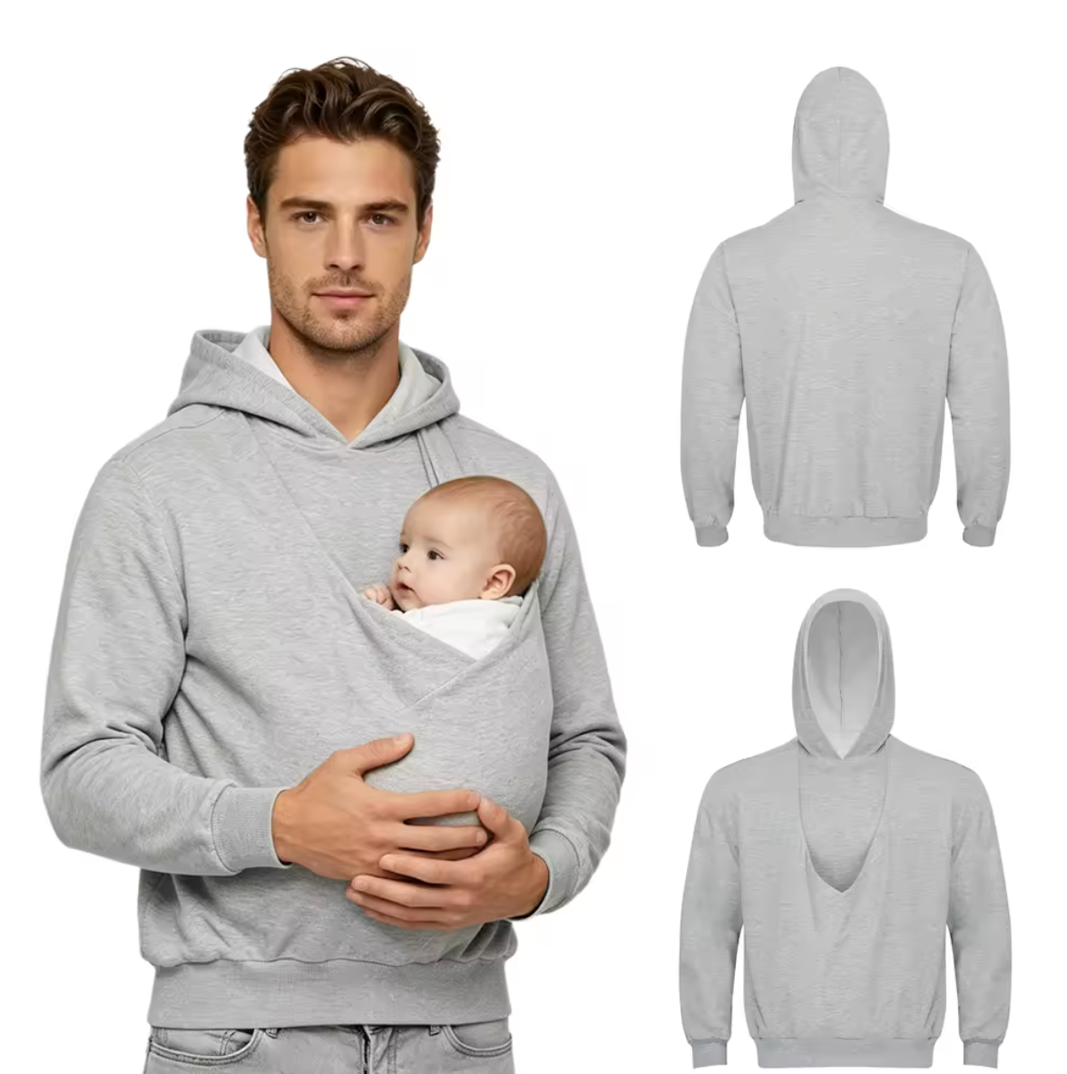 JACKET/BABY CARRY KANGAROO SWEATER 