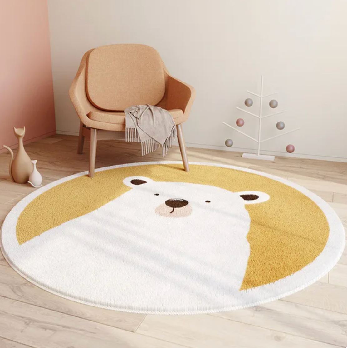 TAPIS ANIMAUX ÉVEIL ET JEU - ROND OU LONG