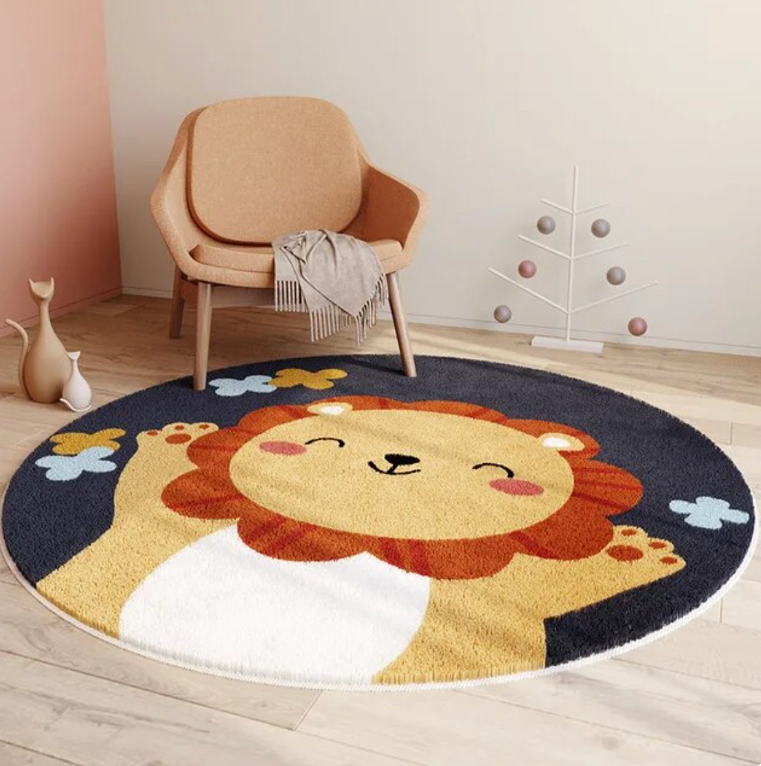 ACTIVITY AND PLAY MAT - ROUND OR LONG ANIMAL PATTERN 