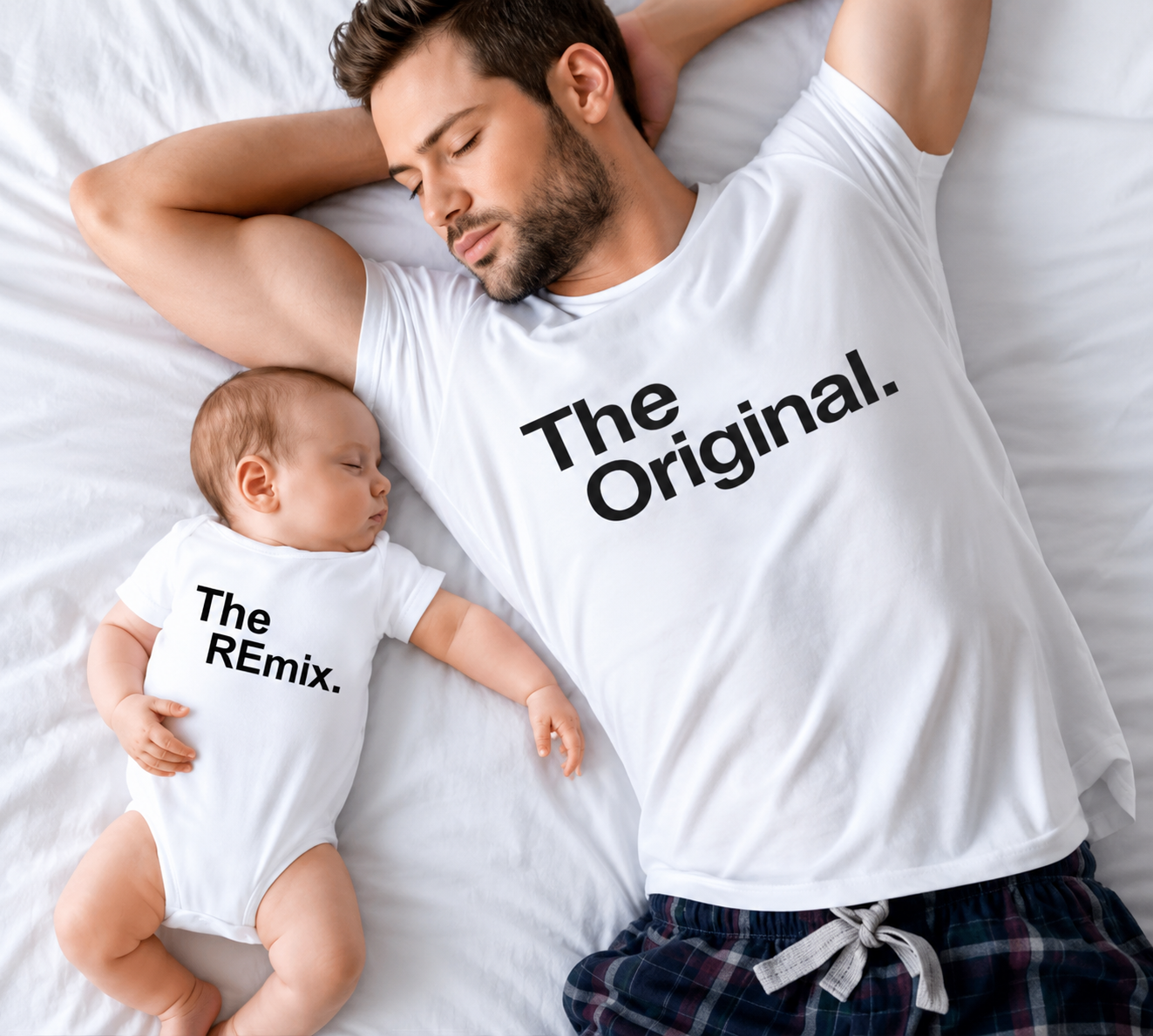 T-SHIRT ASSORTI PAPA/BÉBÉ - À COMPOSER