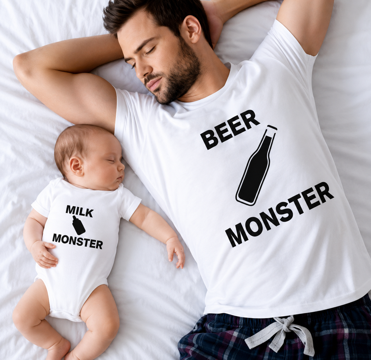 T-SHIRT ASSORTI PAPA/BÉBÉ - À COMPOSER