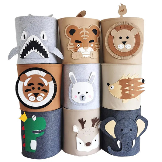 ANIMAL GAME OR LAUNDRY STORAGE BASKET 