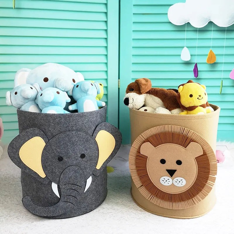 ANIMAL GAME OR LAUNDRY STORAGE BASKET 