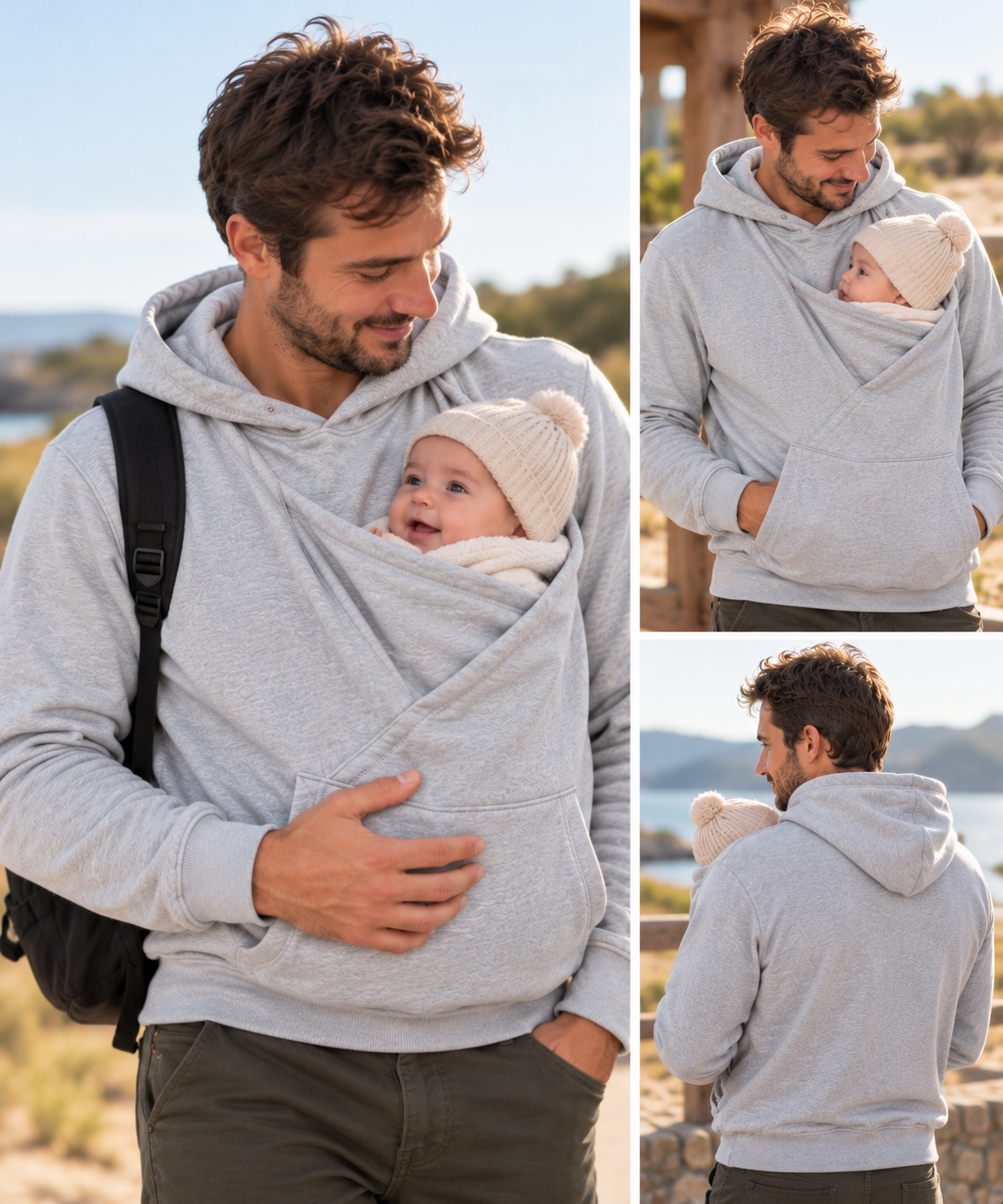 SWEAT KANGOUROU PORTE BÉBÉ