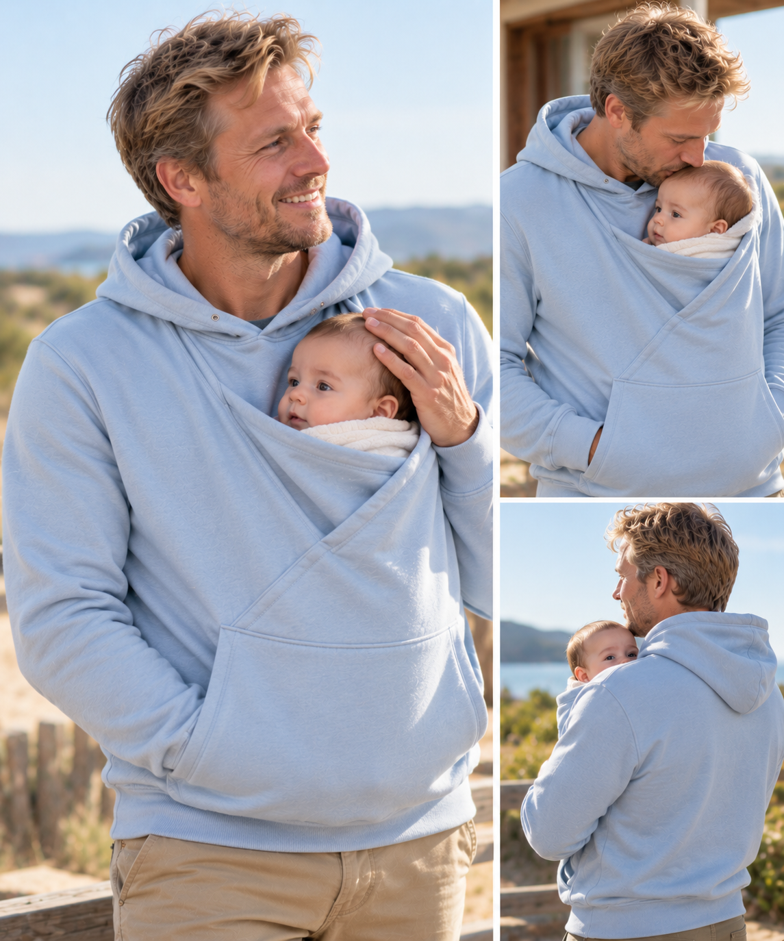 SWEAT KANGOUROU PORTE BÉBÉ