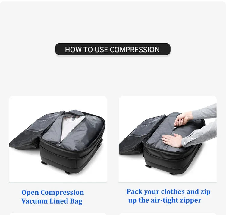 COMPAKTOR - SAC À DOS DE VOYAGE À COMPRESSION