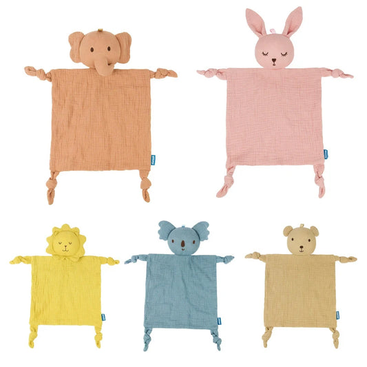 DOUDOU ANIMAL EN GAZE DE COTON