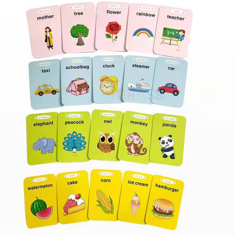 INTERACTIVE USB AUDIO GAME LEARNING WORDS - 110 EDUCATIONAL TALKING CARDS 