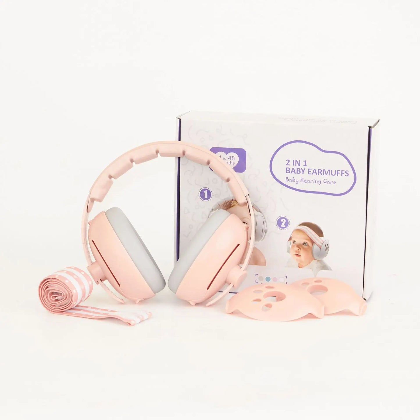 CASQUE ANTI BRUIT BÉBÉ AJUSTABLE - 1 MOIS/4 ANS
