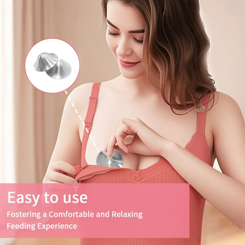 LOT DE 2 COUPELLES D'ALLAITEMENT - ARGENT