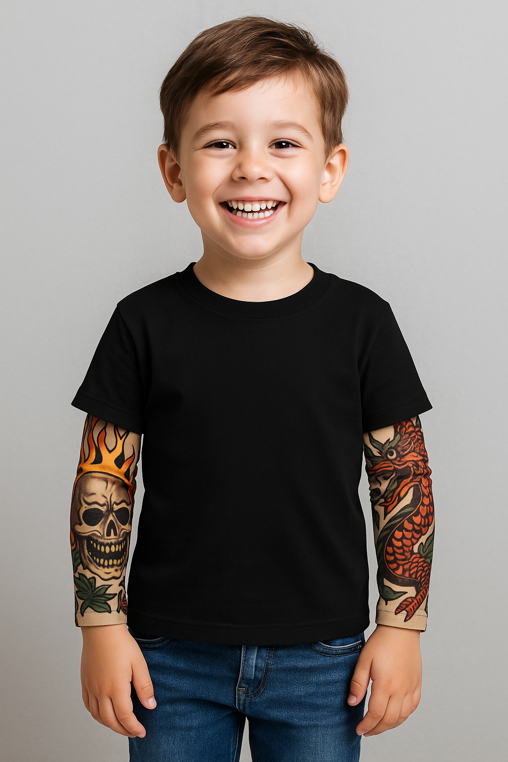 BODY BÉBÉ & TSHIRT ENFANT - EFFET FAUX TATOUAGE 3D