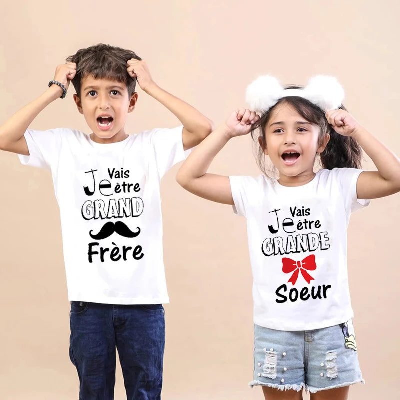 Teeshirt Enfant - Je Vais Être Grande Sœur - Bébé Arrive