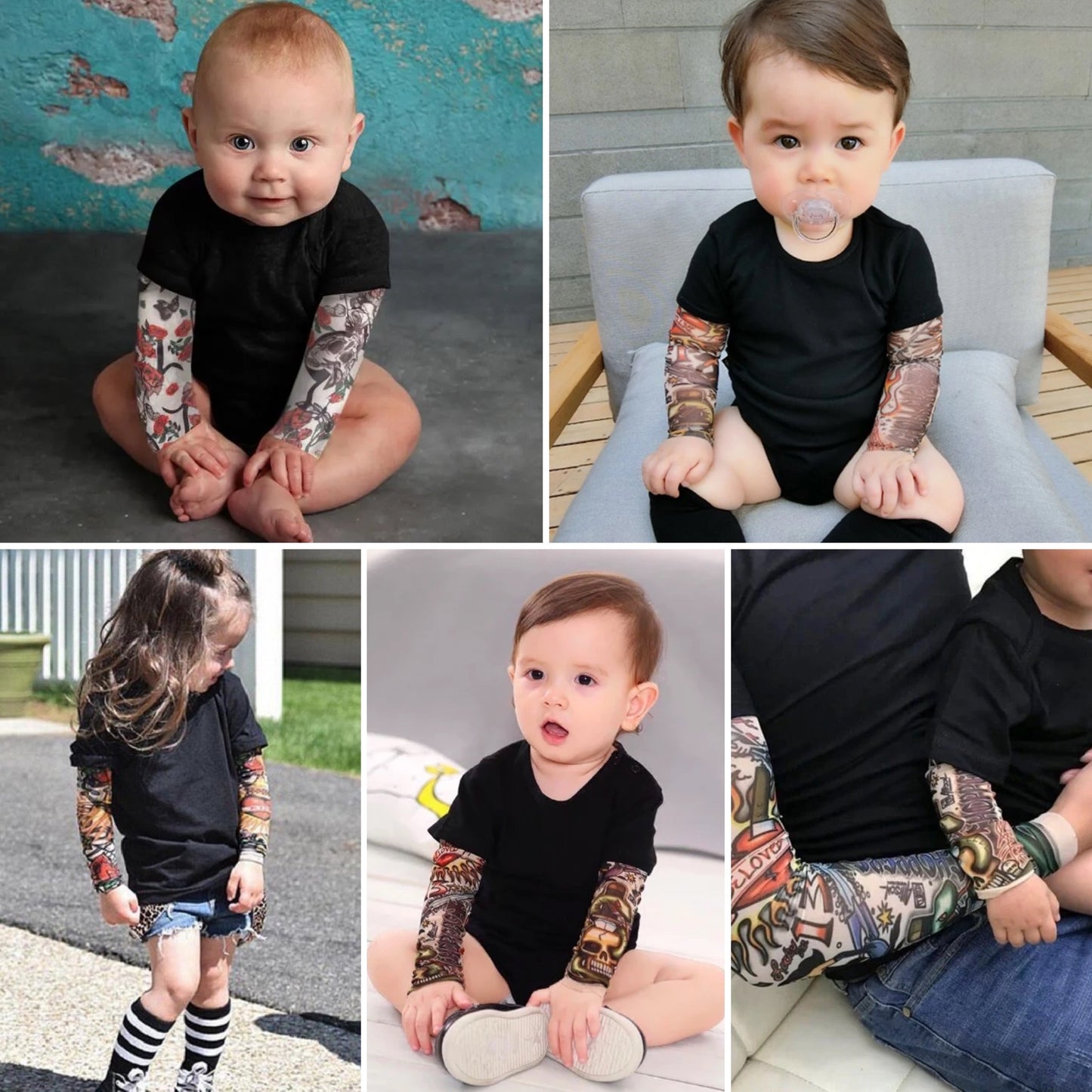 BODY BÉBÉ & TSHIRT ENFANT - EFFET FAUX TATOUAGE 3D