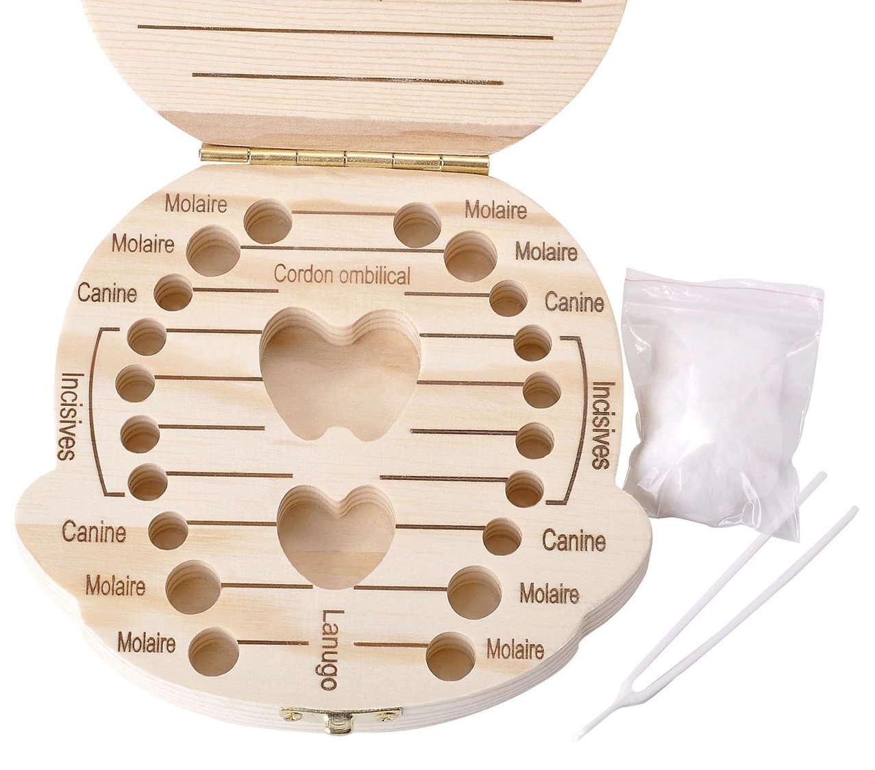 WOODEN MILK TEETH SOUVENIR SUITCASE