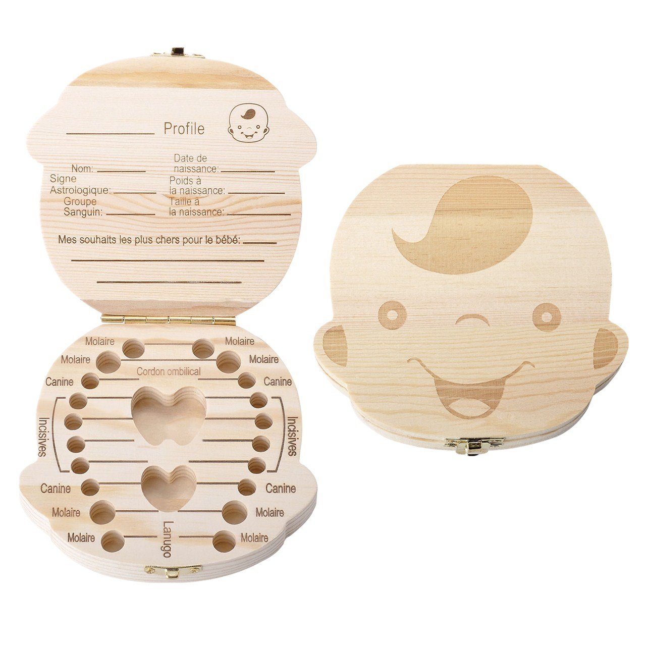 WOODEN MILK TEETH SOUVENIR SUITCASE