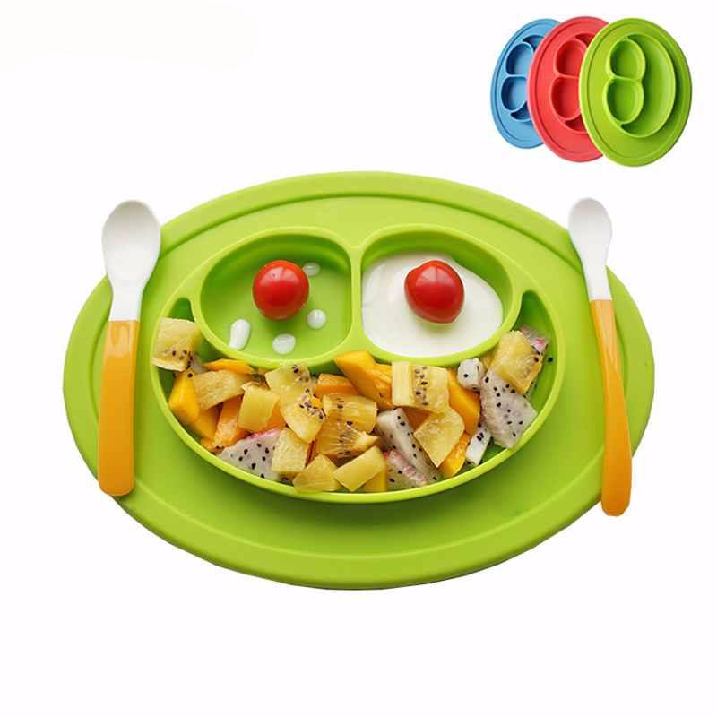 Achetez 2 en 1 Enfant en Silicone Boîte à Assiettes Complémentaires Aliments  à Aspiration Bébé Table de Table (BPA Gratuitement, Pas de Certificat de la  Fda) - Vert de Chine