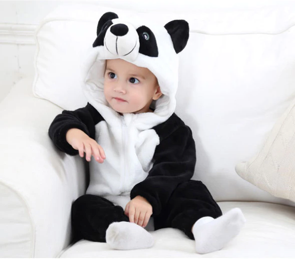Pyjama combinaison pour bébé avec motif d'animaux coloré • Tous en Pyjama !