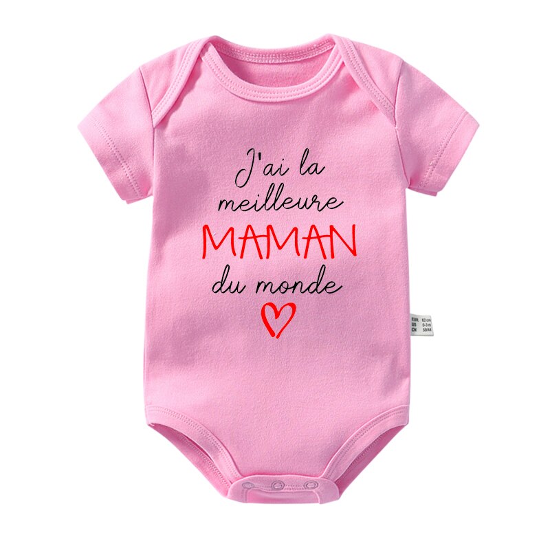 BODY BÉBÉ "J'AI LE MEILLEUR PAPA & LA MEILLEURE MAMAN"