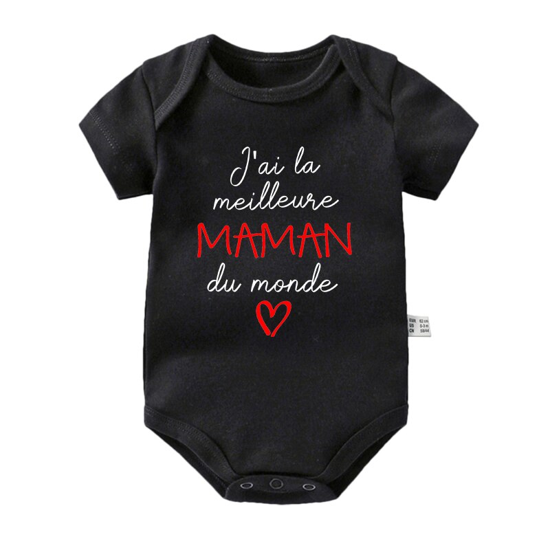 BODY BÉBÉ "J'AI LE MEILLEUR PAPA & LA MEILLEURE MAMAN"