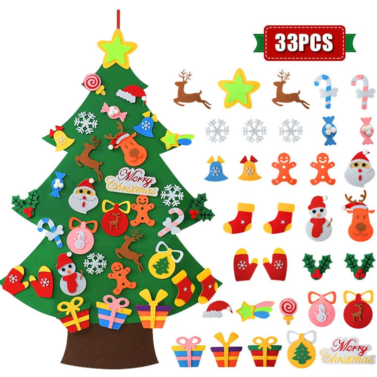 MONTESSORI CHILDREN’S FELT CHRISTMAS TREE 